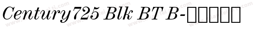 Century725 Blk BT B字体转换